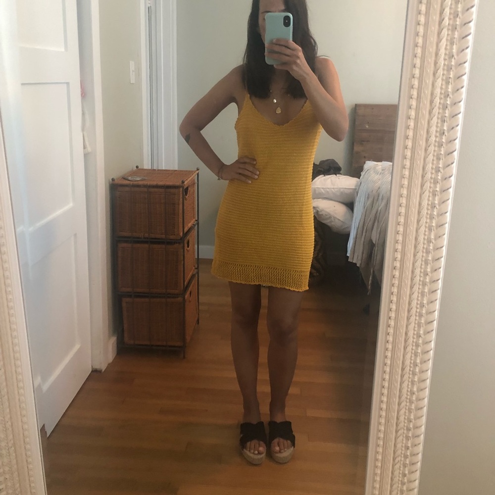 Reformation crochet dress